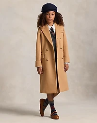 Brushed-Knit Polo Coat