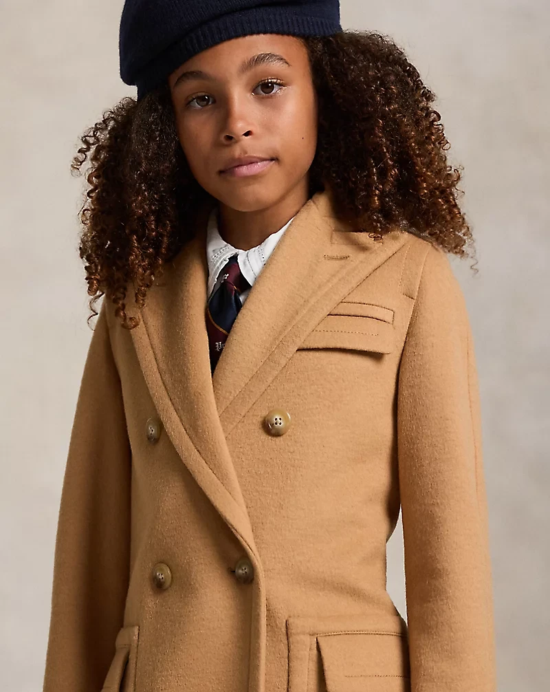 Brushed-Knit Polo Coat