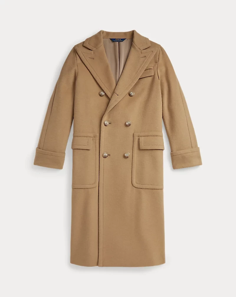 Brushed-Knit Polo Coat