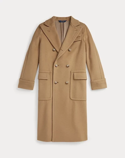 Brushed-Knit Polo Coat