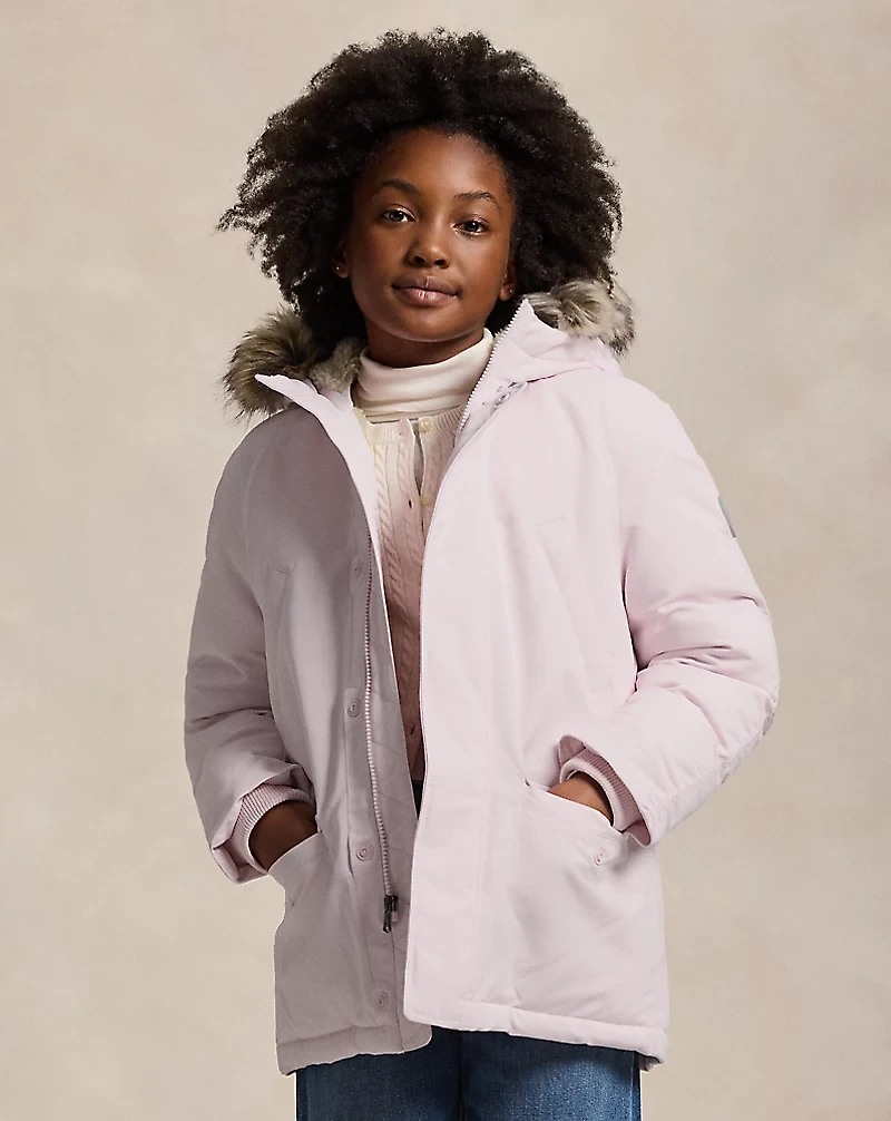 Faux-Fur-Trim Down Parka