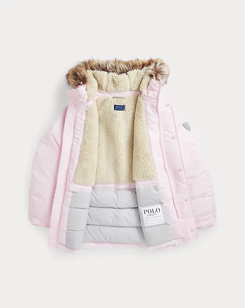 Faux-Fur-Trim Down Parka