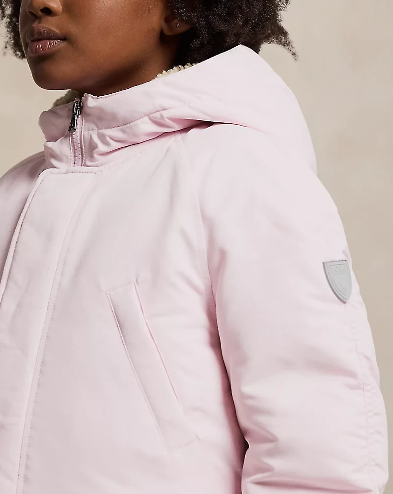 Faux-Fur-Trim Down Parka