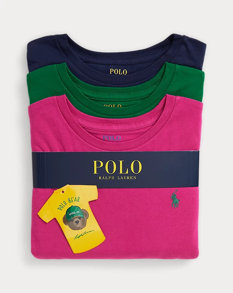 Cotton Jersey Long-Sleeve Tee 3-Pack