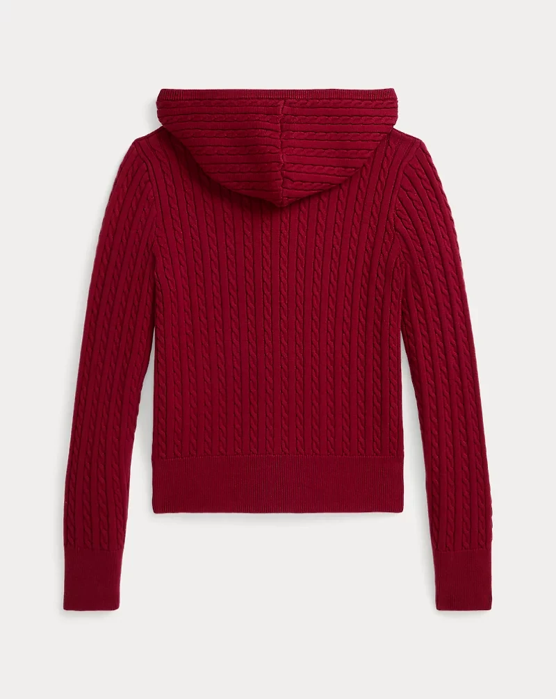 Polo Bear Cotton Full-Zip Sweater