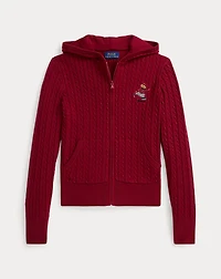 Polo Bear Cotton Full-Zip Sweater