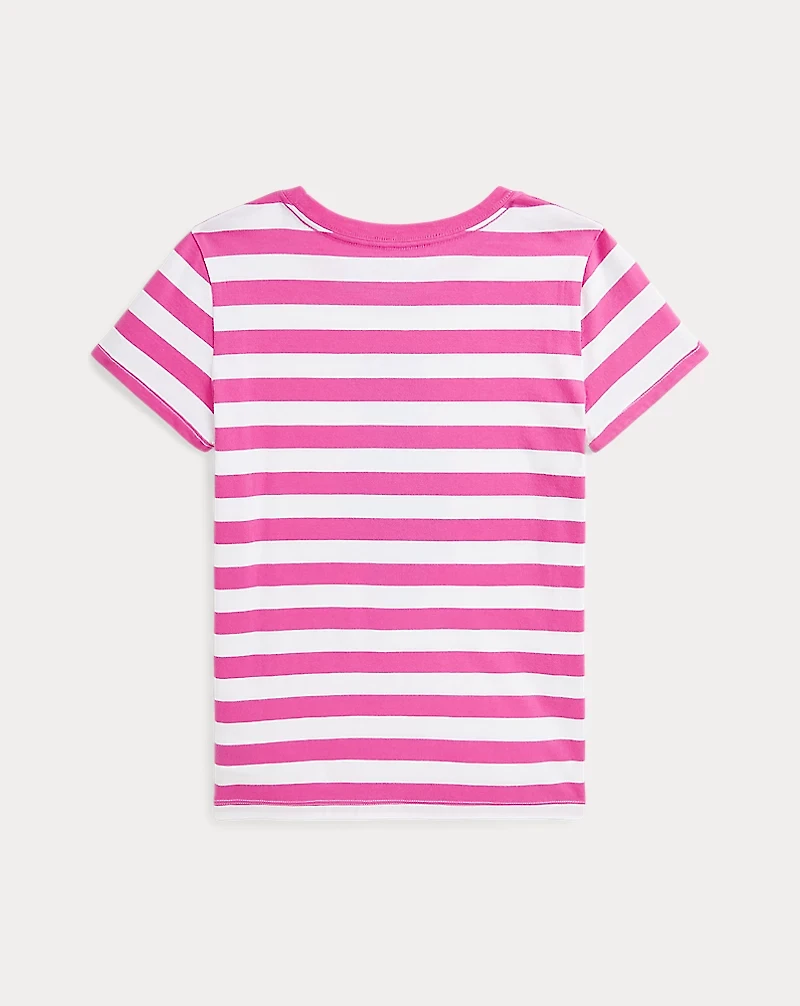 Striped Polo Bear Cotton Jersey Tee