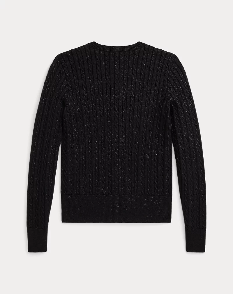 Metallic Mini-Cable Cardigan