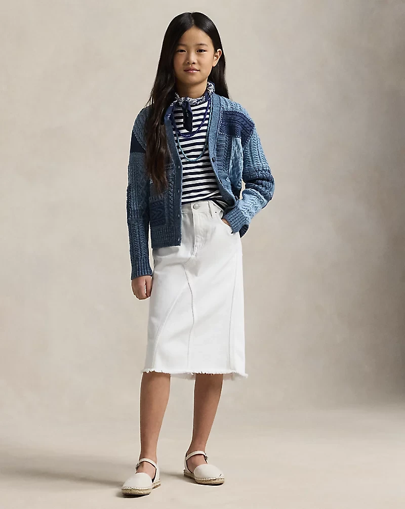 Cotton Denim Skirt