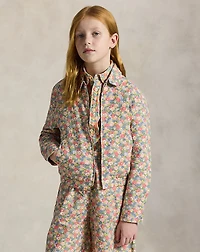 Floral Linen-Cotton Jacket