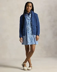 Floral Cotton Short-Sleeve Shirtdress