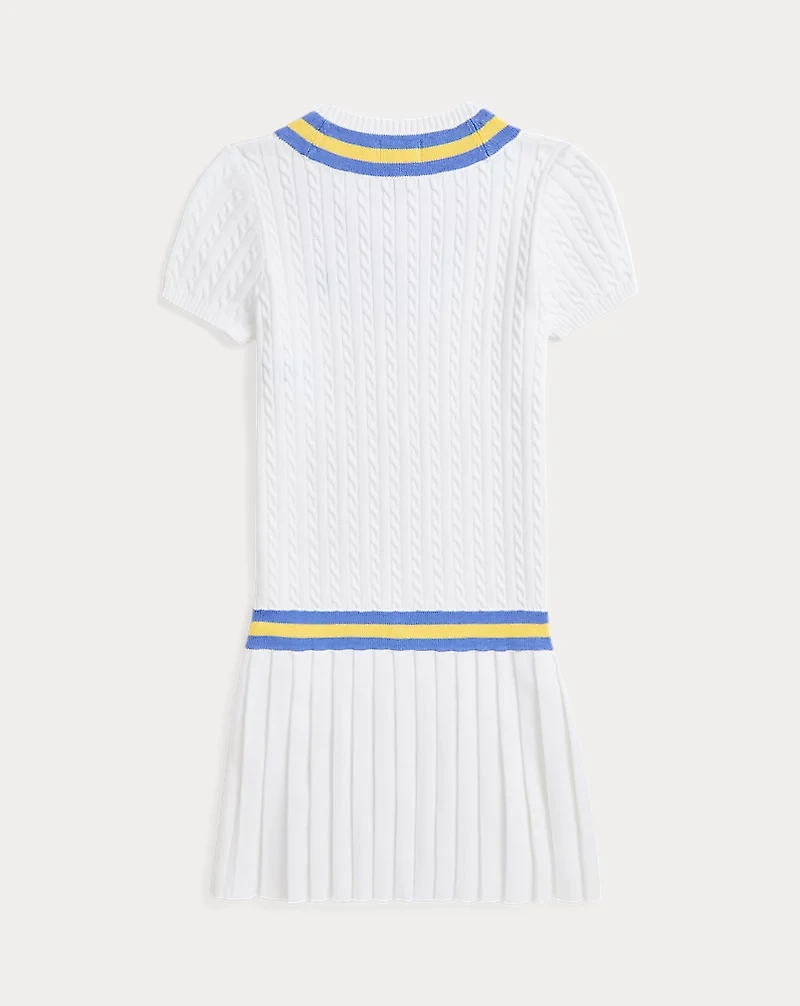 Cricket-Stripe Cotton Sweater Dress