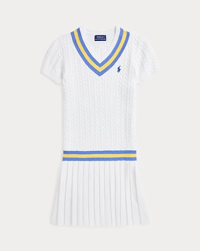 Cricket-Stripe Cotton Sweater Dress