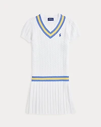 Cricket-Stripe Cotton Sweater Dress