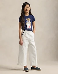 Polo Bear Cotton Short-Sleeve Sweater