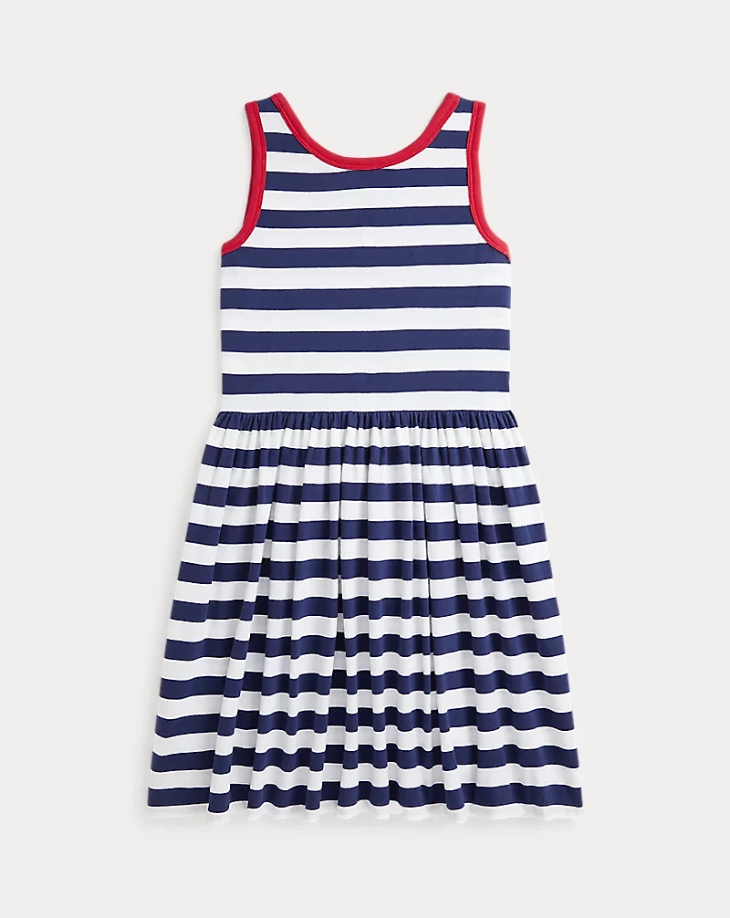Striped Cotton Jersey Dress