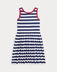 Striped Cotton Jersey Dress