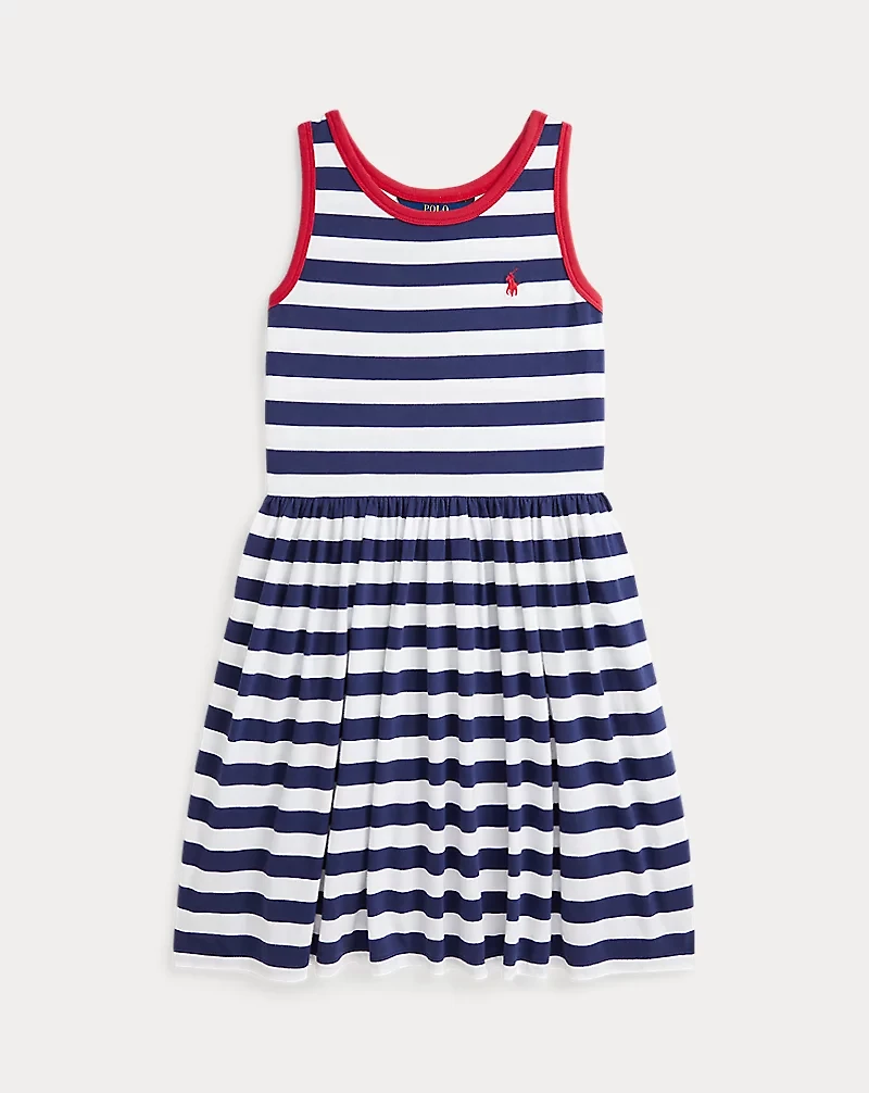 Striped Cotton Jersey Dress
