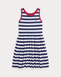 Striped Cotton Jersey Dress