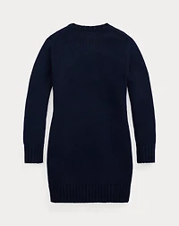Flag-Intarsia Cotton Sweater Dress