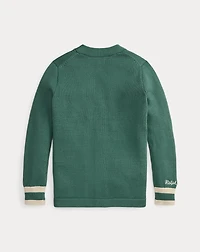Cotton Letter Cardigan