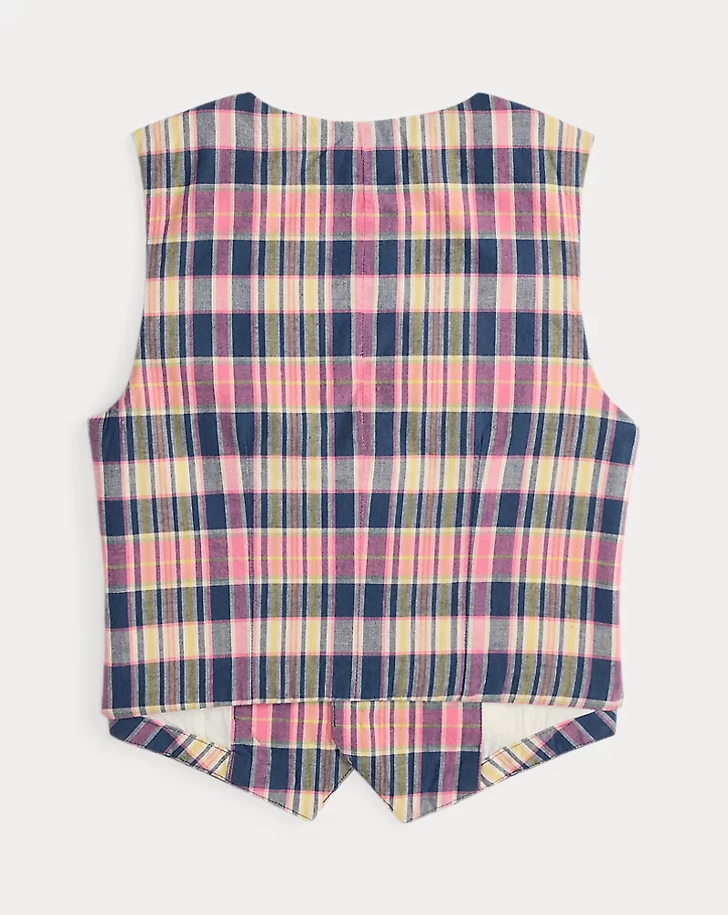 Plaid Cotton Vest