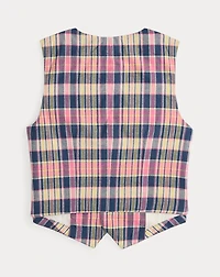 Plaid Cotton Vest