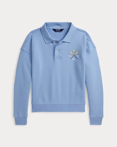 Tennis Collared Terry Sweatshirt
