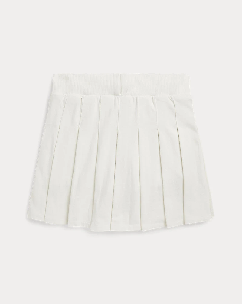 Pleated Cotton Jersey Skort