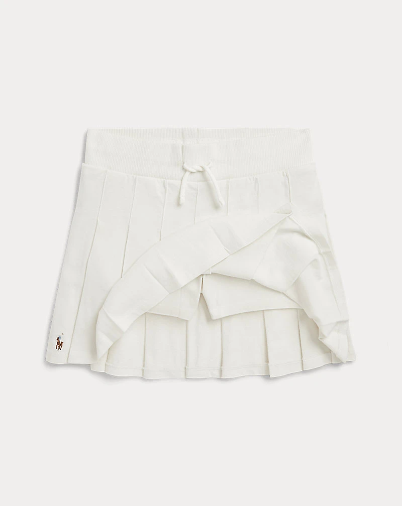 Pleated Cotton Jersey Skort