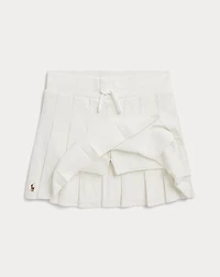 Pleated Cotton Jersey Skort