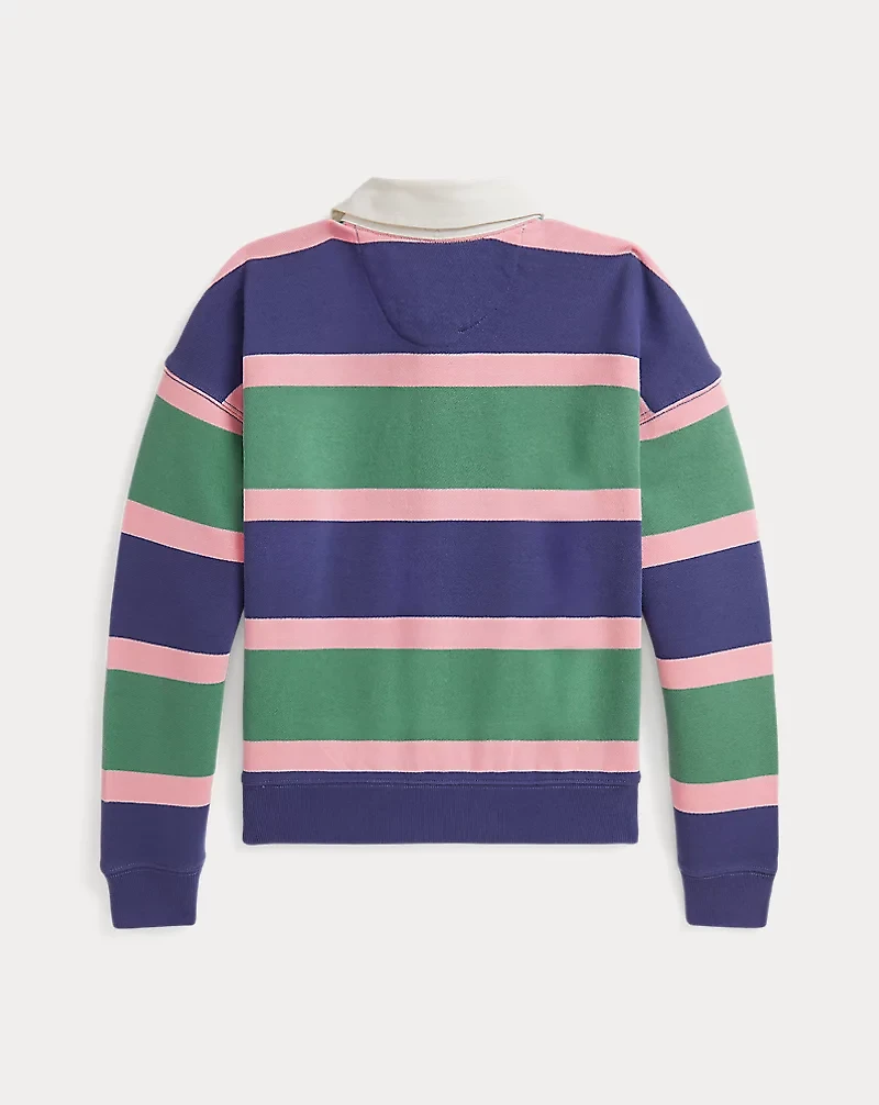 Striped Terry Rugby Sweatshirt