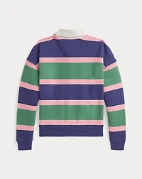Striped Terry Rugby Sweatshirt