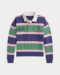 Striped Terry Rugby Sweatshirt