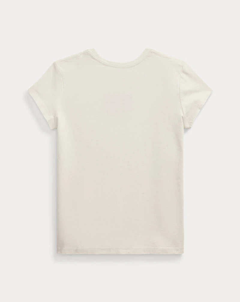 Flag-Appliqué Cotton Jersey Tee