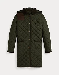Quilted Long Barn Jacket
