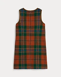Plaid Wool-Blend Dress