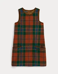 Plaid Wool-Blend Dress