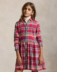 Plaid Cotton Madras Shirtdress