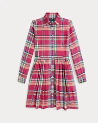 Plaid Cotton Madras Shirtdress
