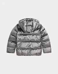 Metallic Down Hooded Jacket