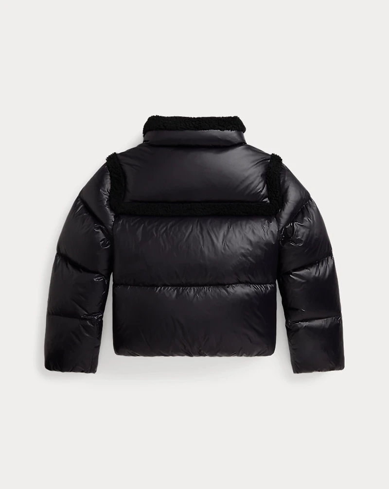 Teddy Fleece–Trim Down Boxy Jacket