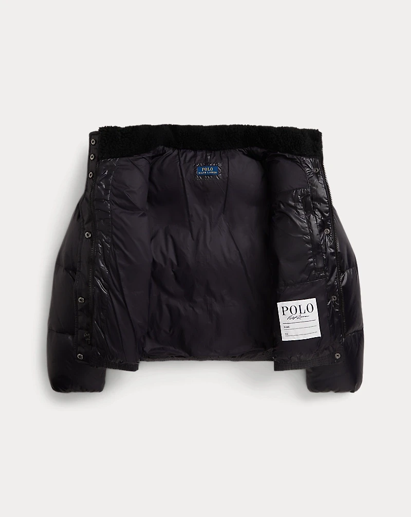 Teddy Fleece–Trim Down Boxy Jacket