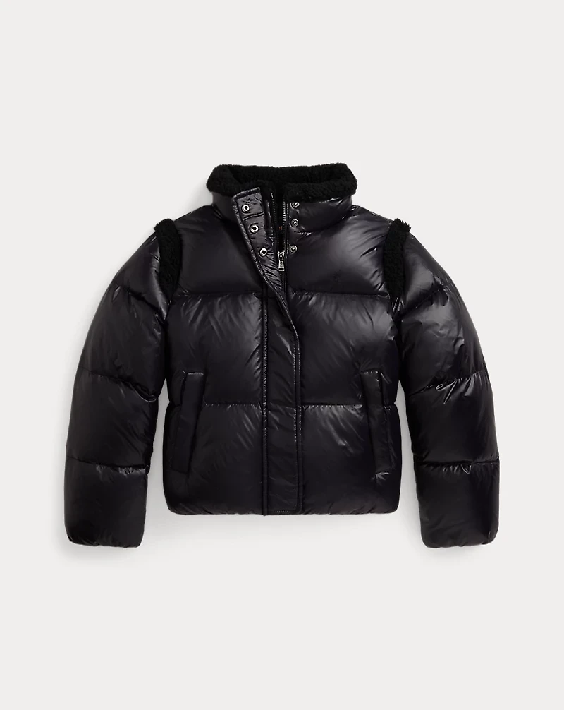 Teddy Fleece–Trim Down Boxy Jacket