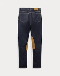 Equestrian-Inspired Denim Legging