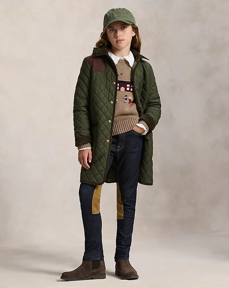 Equestrian-Inspired Denim Legging