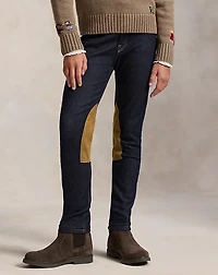 Equestrian-Inspired Denim Legging