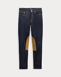 Equestrian-Inspired Denim Legging