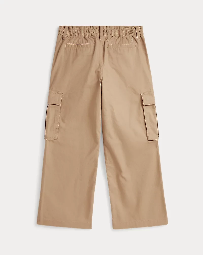 Wide-Leg Chino Cargo Pant