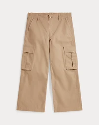 Wide-Leg Chino Cargo Pant
